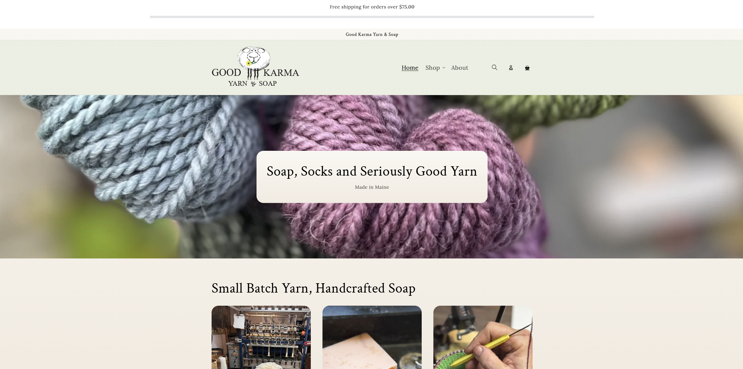 Good Karma Farm website screenshot